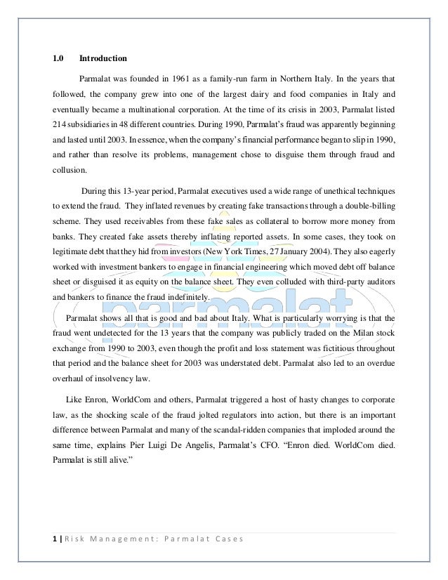 research paper the parmalat scandal research paper the parmalat scandal